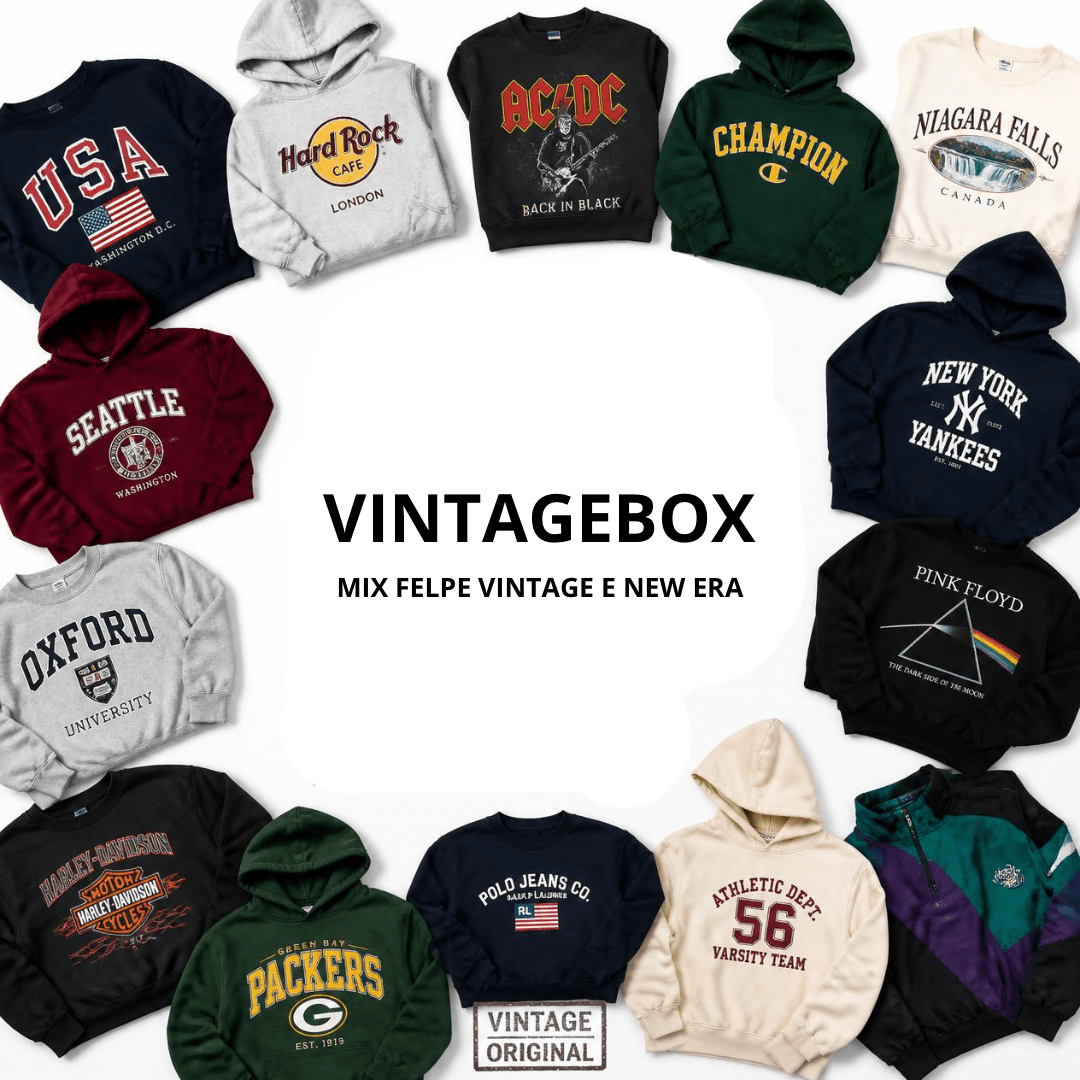 Kilobox - Mix Felpe Vintage e New Era - Generazione Vintage
