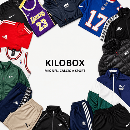 Kilo box - Mix NFL Calcio e Sport - Generazione Vintage