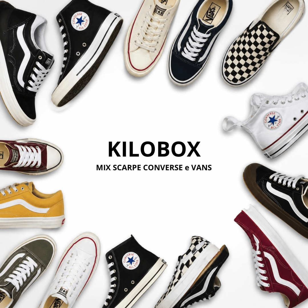 Kilo box - Mix Scarpe Converse e Vans - Generazione Vintage